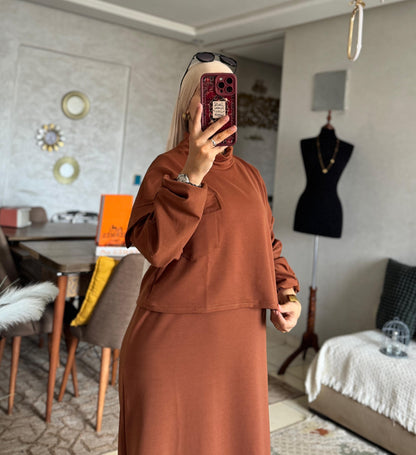 طقم نسائي عصري (قطعتين) - أناقة وراحة لكل يوم