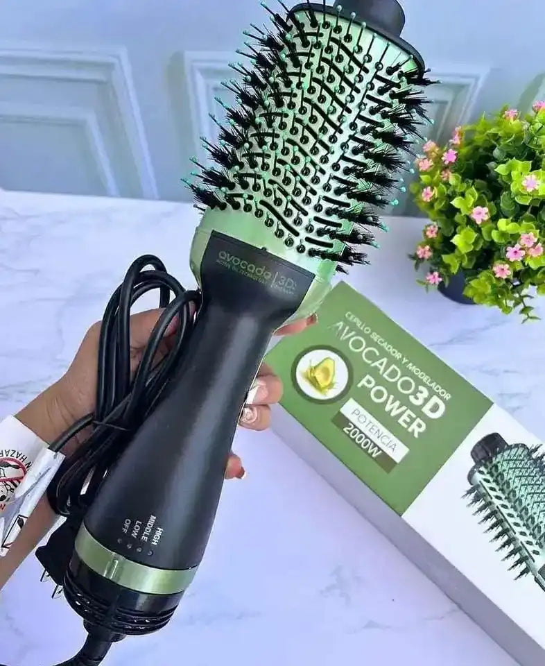 Avocado 3D Power - فرشاة السيشوار الاحترافية بقوة 2000 واط
