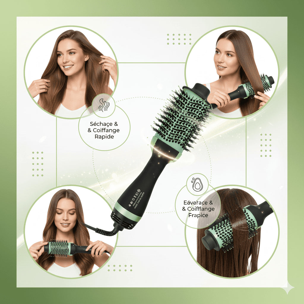 Avocado 3D Power - فرشاة السيشوار الاحترافية بقوة 2000 واط