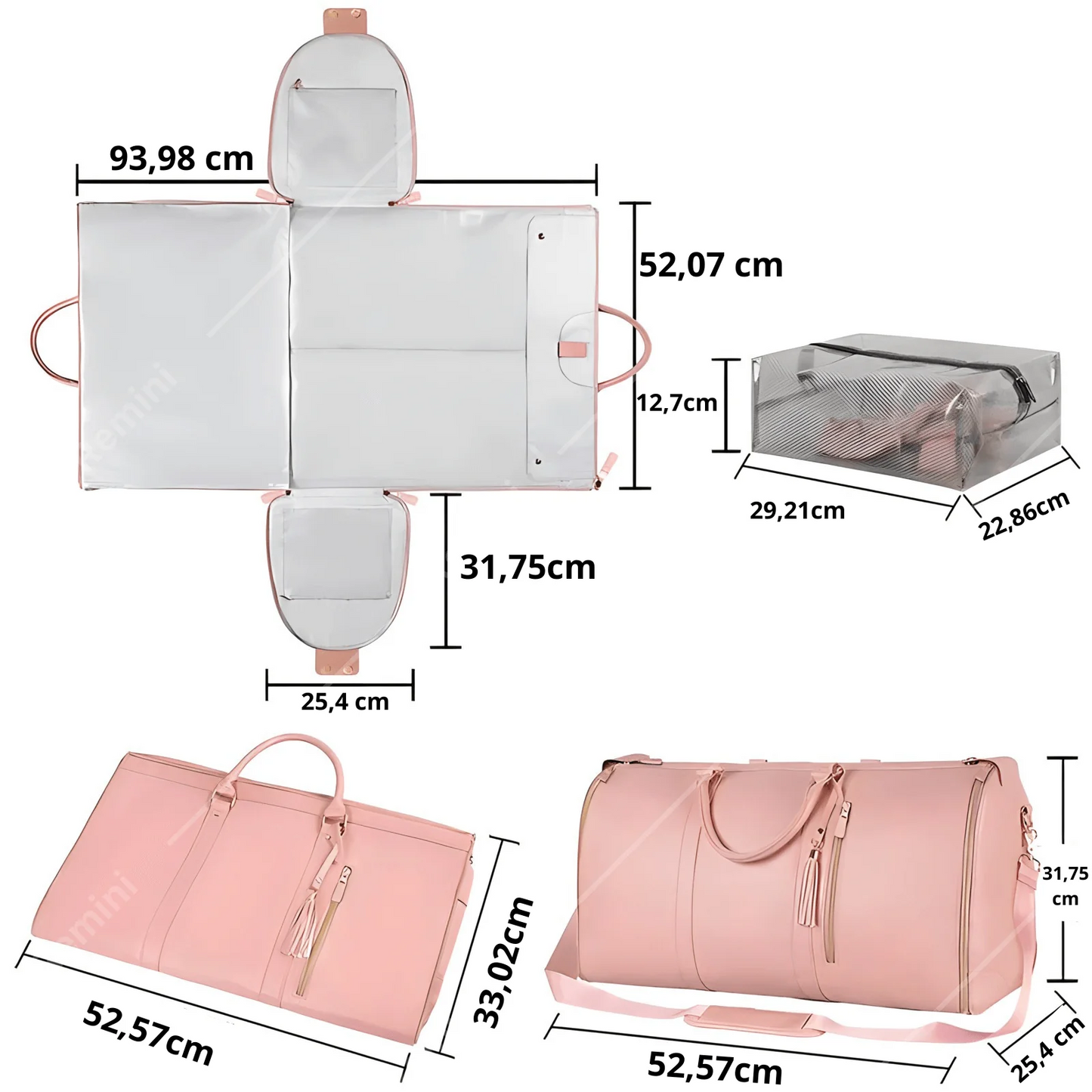 Sacs à vêtements Chic Design 3-en-1