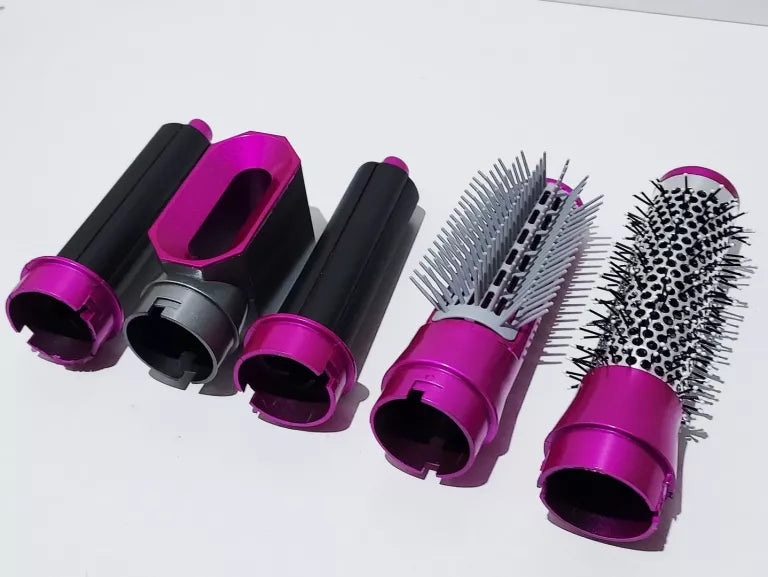 Brosse Soufflante 5-en-1 : Pack Complet Coiffage, Lissage et Bouclage
